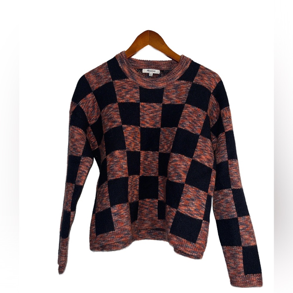 Madewell Multicolor Checkered Sweater - Picture 2 of 9